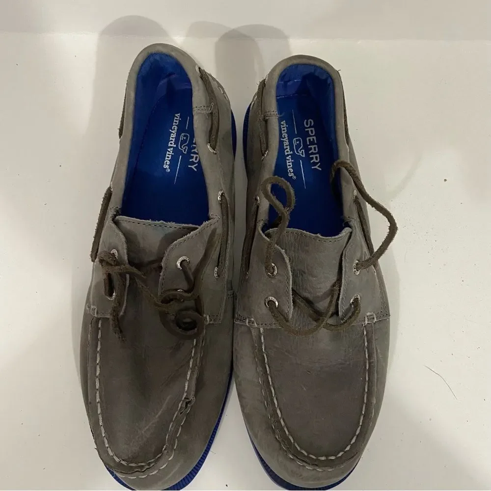 Sperry x Vineyard Vines Grey Loafers